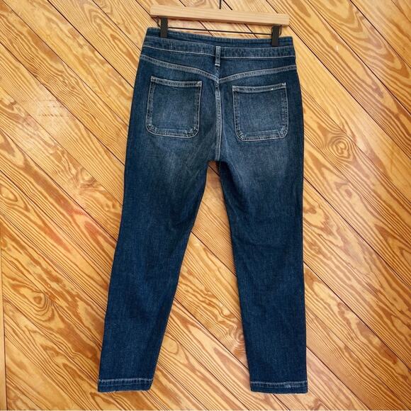 Anthropologie Pilcro High Rise Slim Jean Dark Wash - Picture 3 of 8